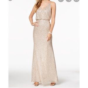 Blouson Sequin Gown